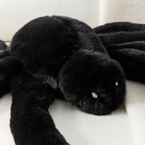 Pottery Barn Extra Large Furry Black Spider New Sealed